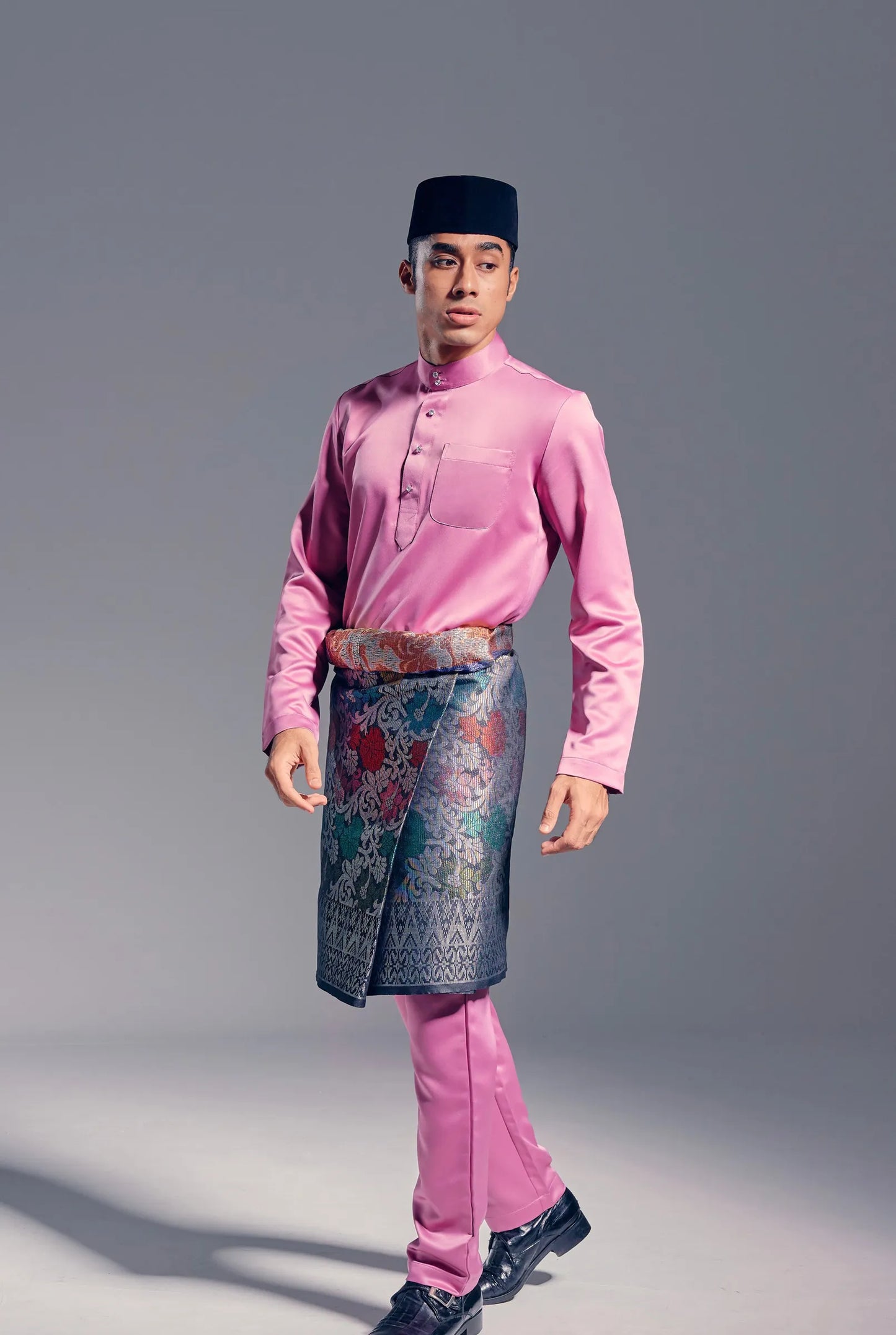 Baju Melayu Modern Fit (Dusty Pink)