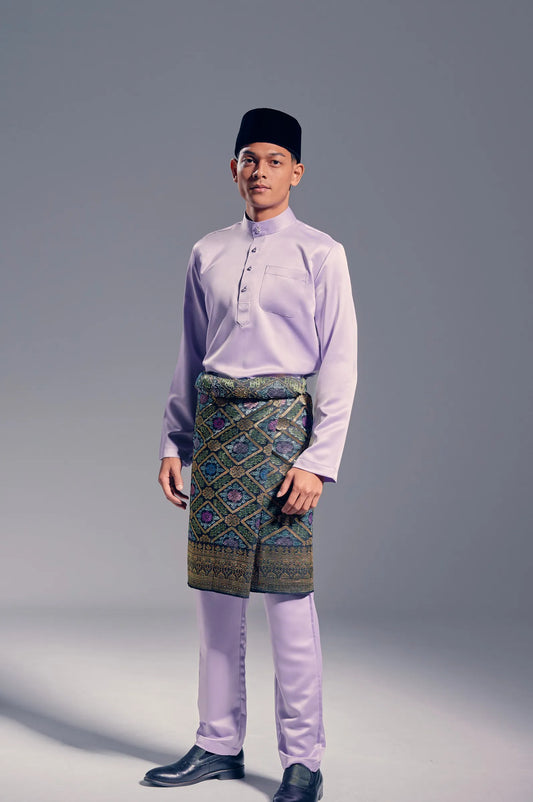 Baju Melayu Modern Fit (Lilac)