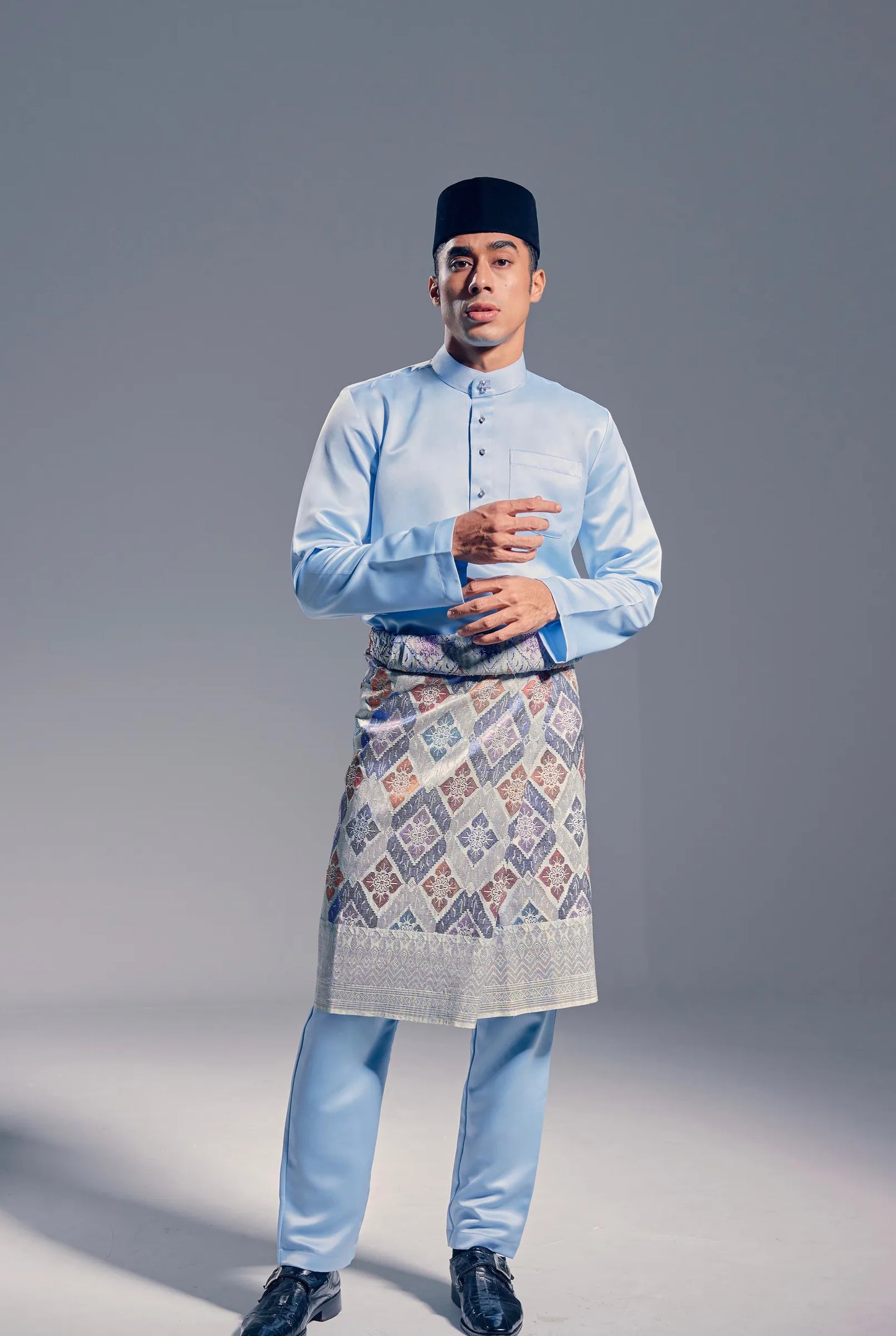 Baju Melayu Modern Fit (Baby Blue)