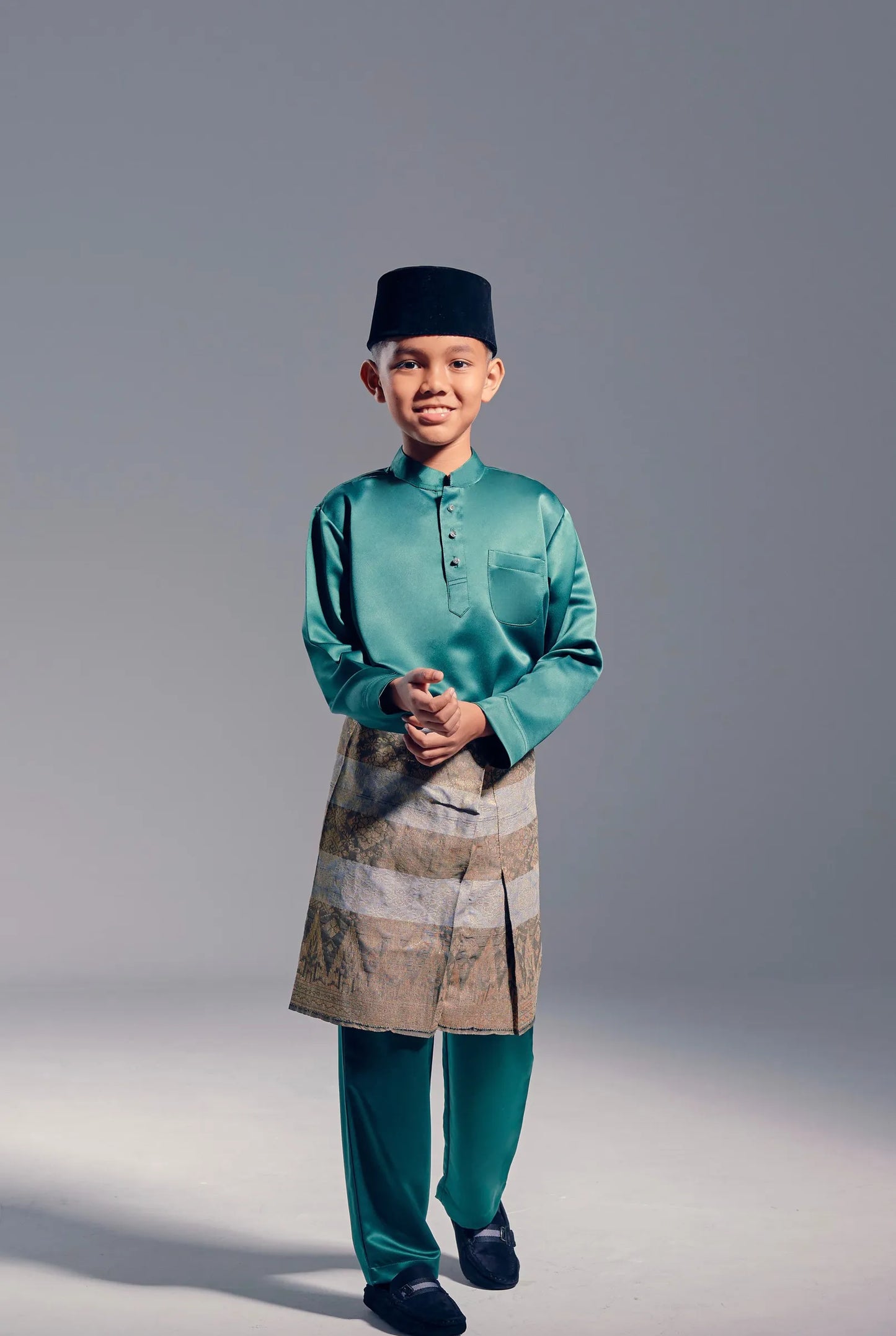 Baju Melayu Kids (Emerald Green)