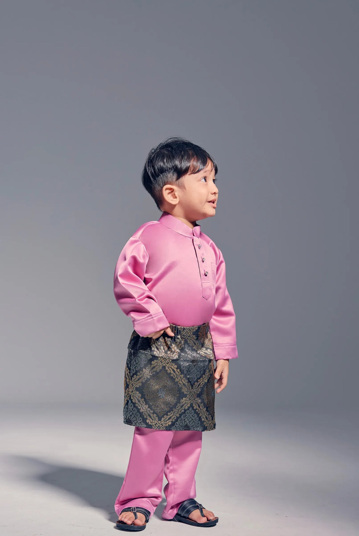 Baju Melayu Kids (Dusty Pink)