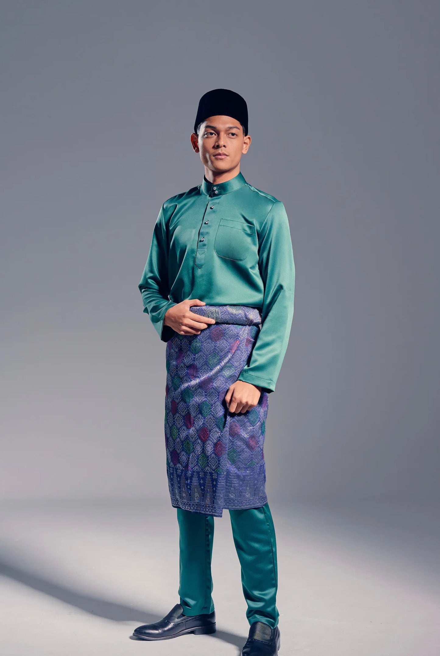 Baju Melayu Modern Fit (Emerald Green)