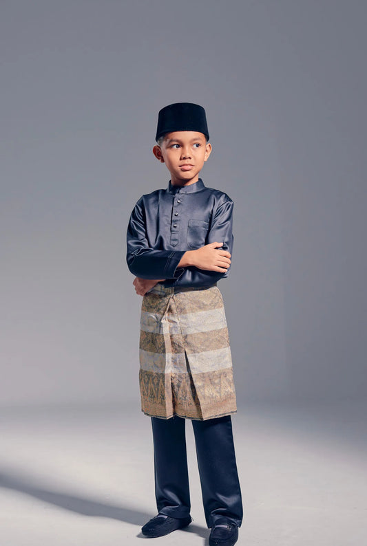 Baju Melayu Kids (Black)