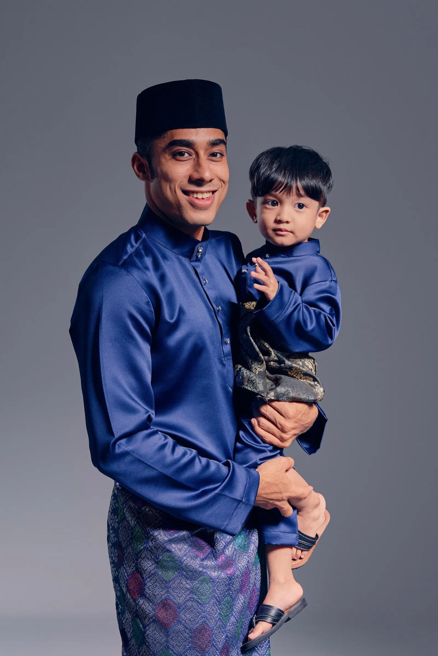 Baju Melayu Modern Fit (Navy Blue)