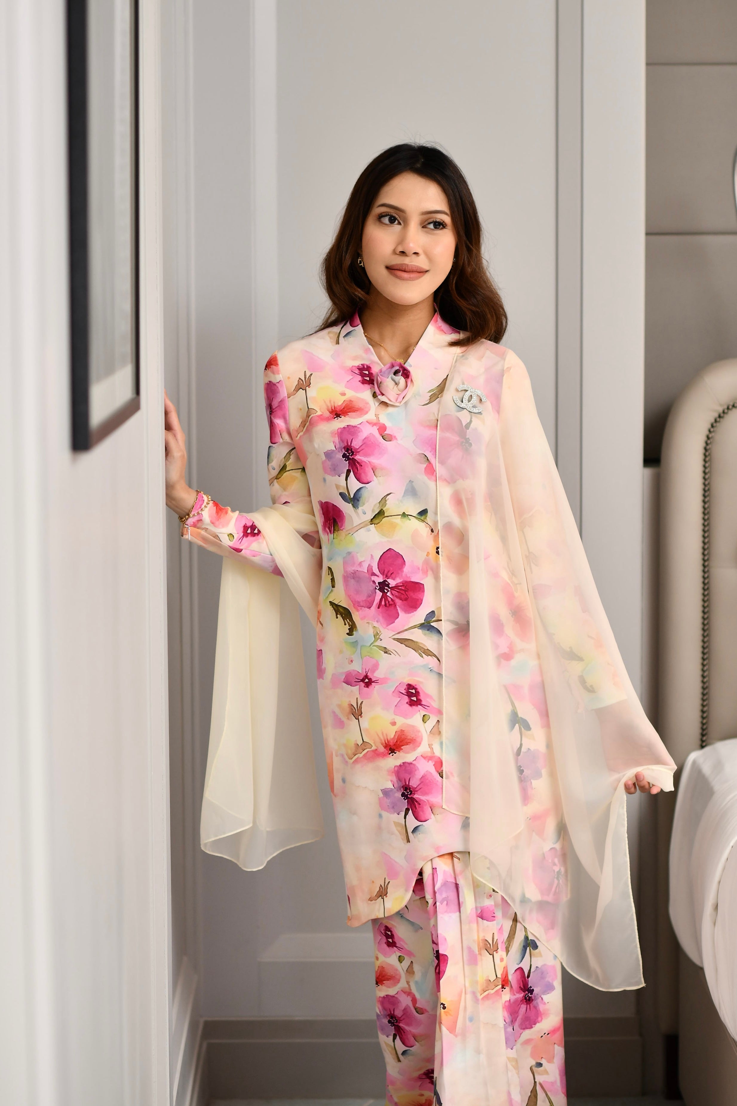 Floria Kurung in Buttercup