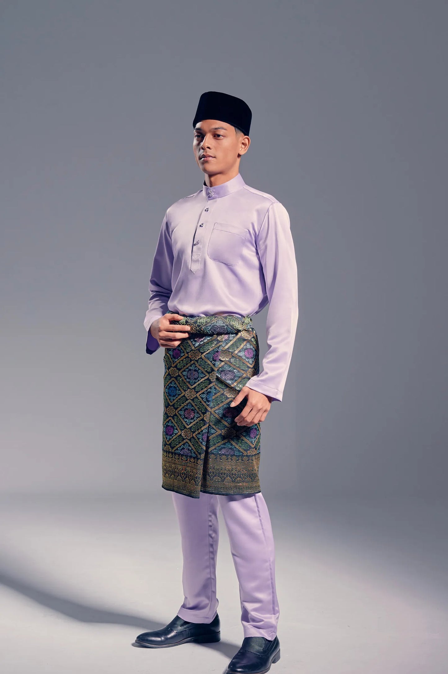 Baju Melayu Modern Fit (Lilac)