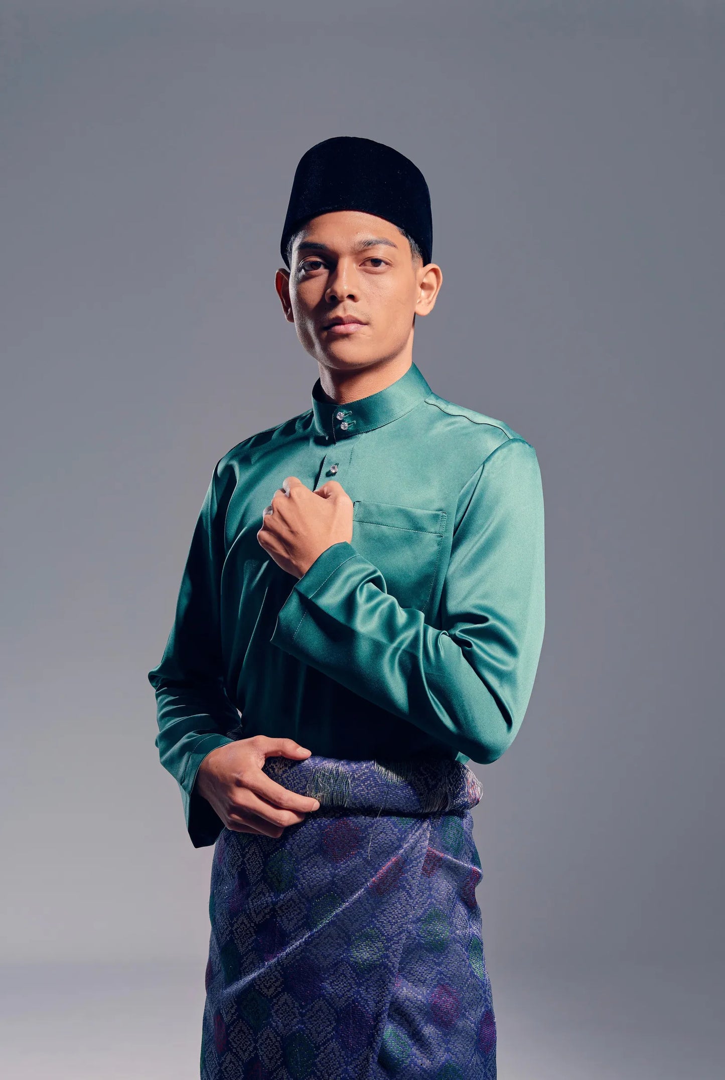 Baju Melayu Modern Fit (Emerald Green)