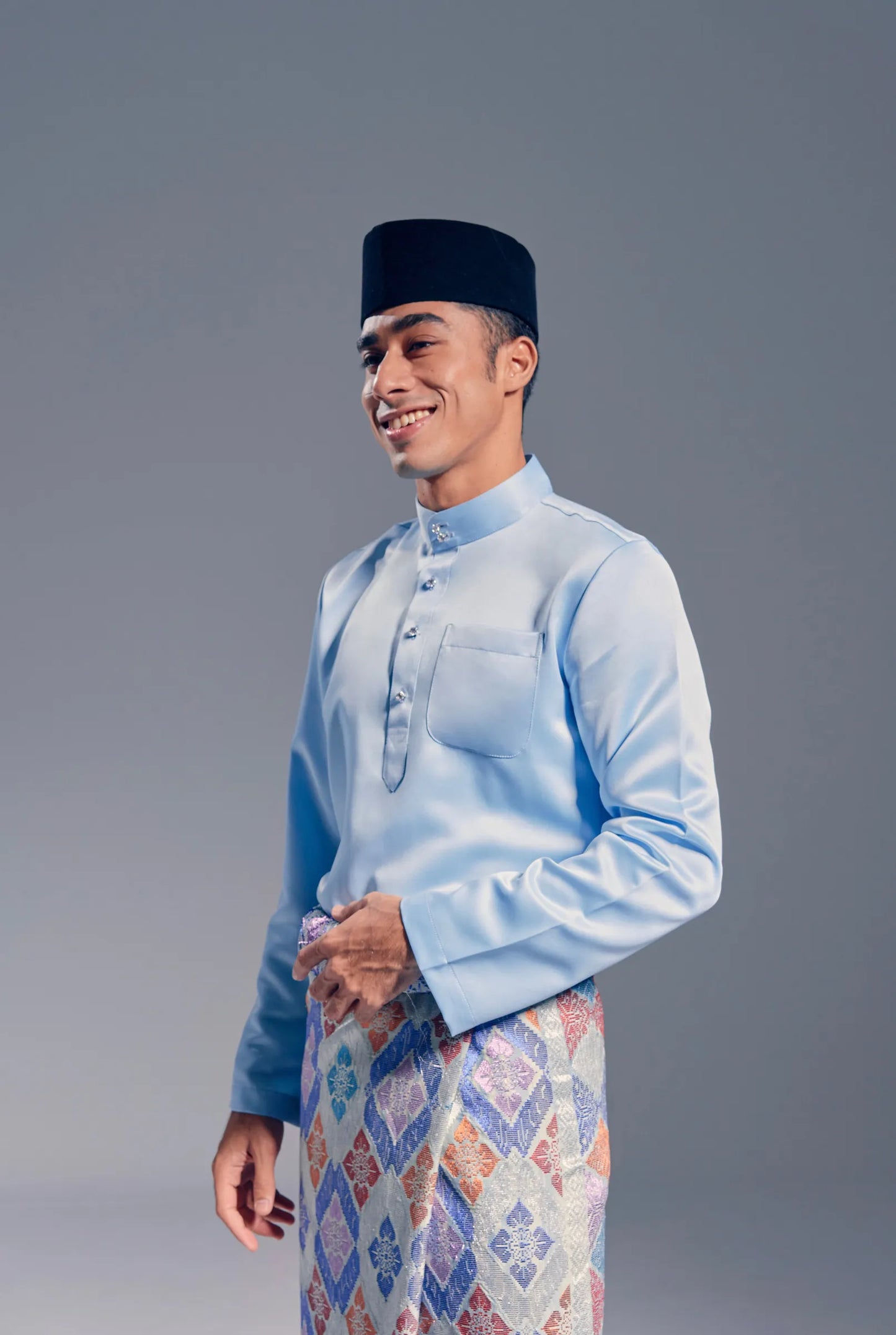 Baju Melayu Modern Fit (Baby Blue)