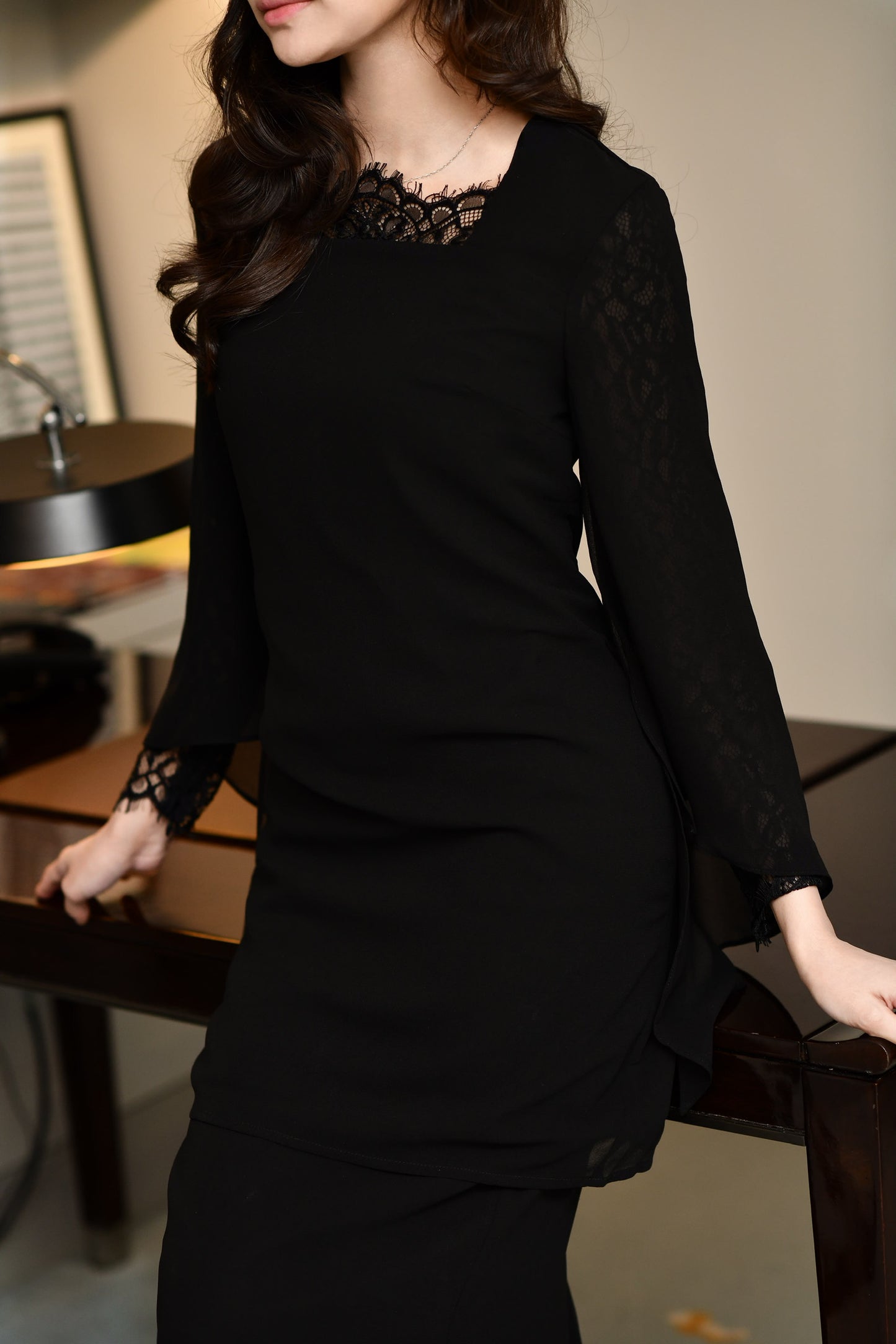 Amara Kurung in Black