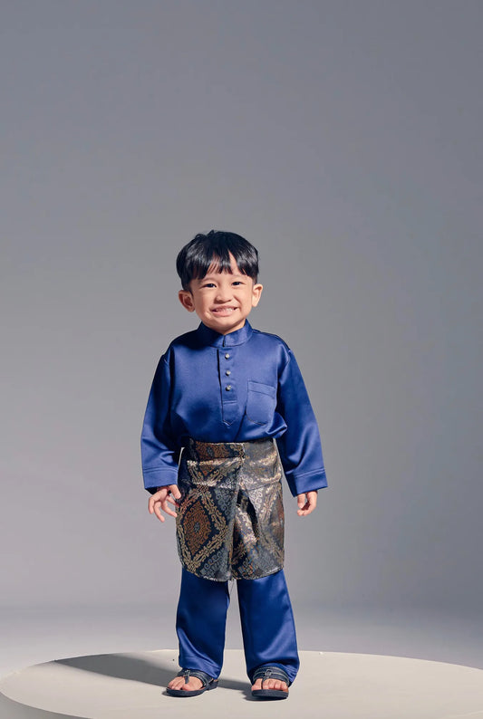 Baju Melayu Kids (Navy Blue)