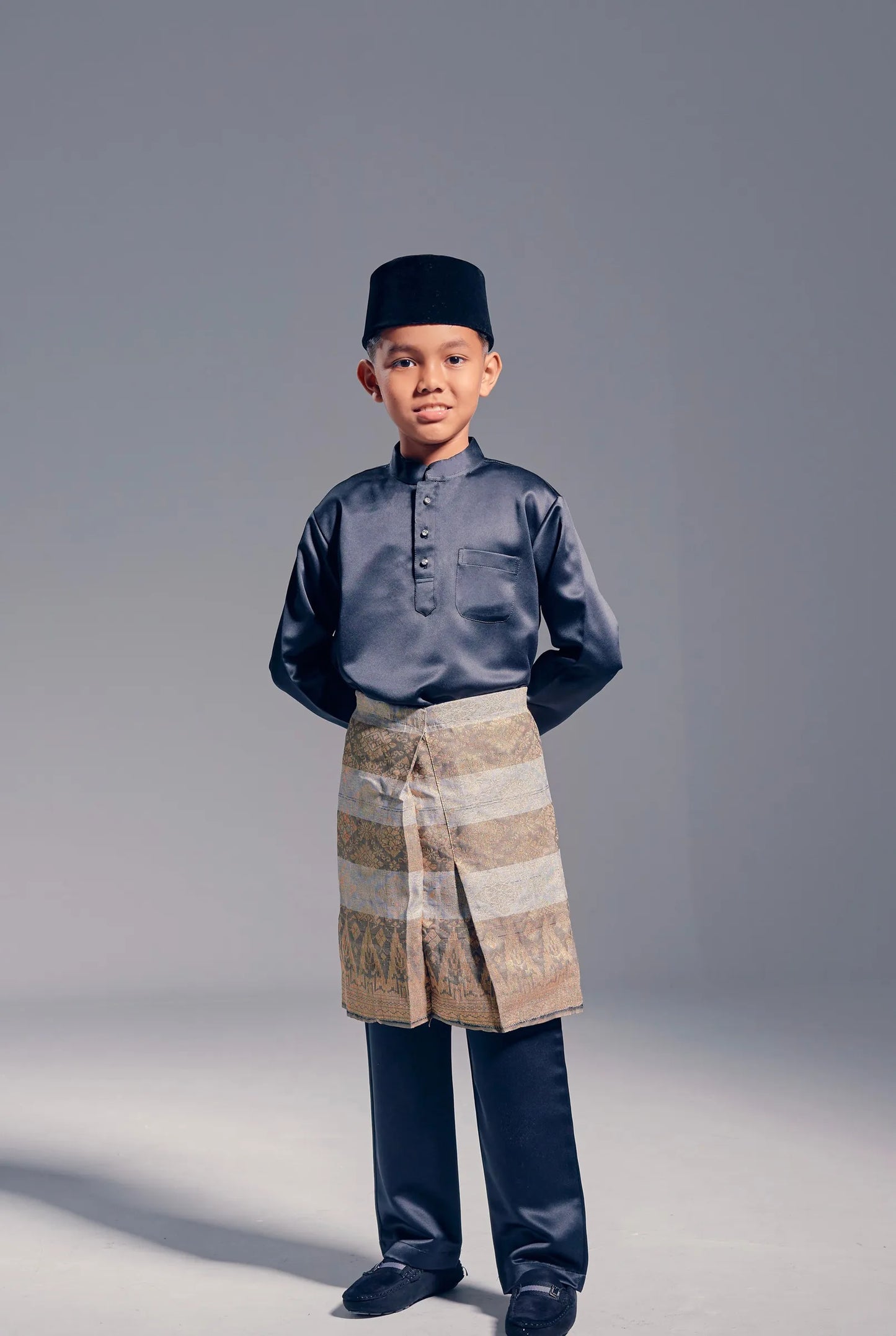 Baju Melayu Kids (Black)