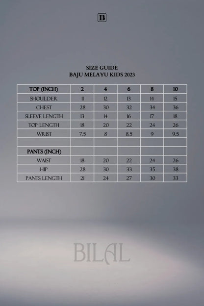 Baju Melayu Kids (Baby Blue)