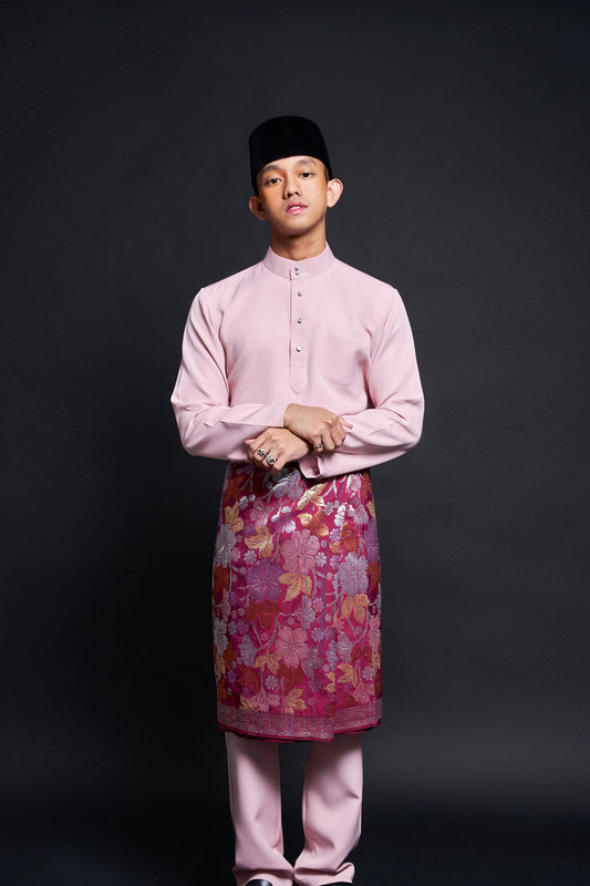 Baju Melayu Luxe (Pale Pink)