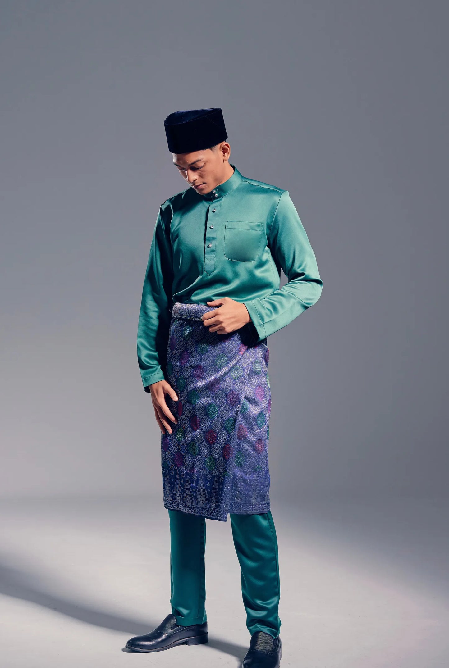 Baju Melayu Modern Fit (Emerald Green)