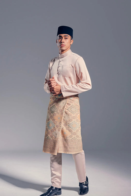 Baju Melayu Modern Fit (Nude)