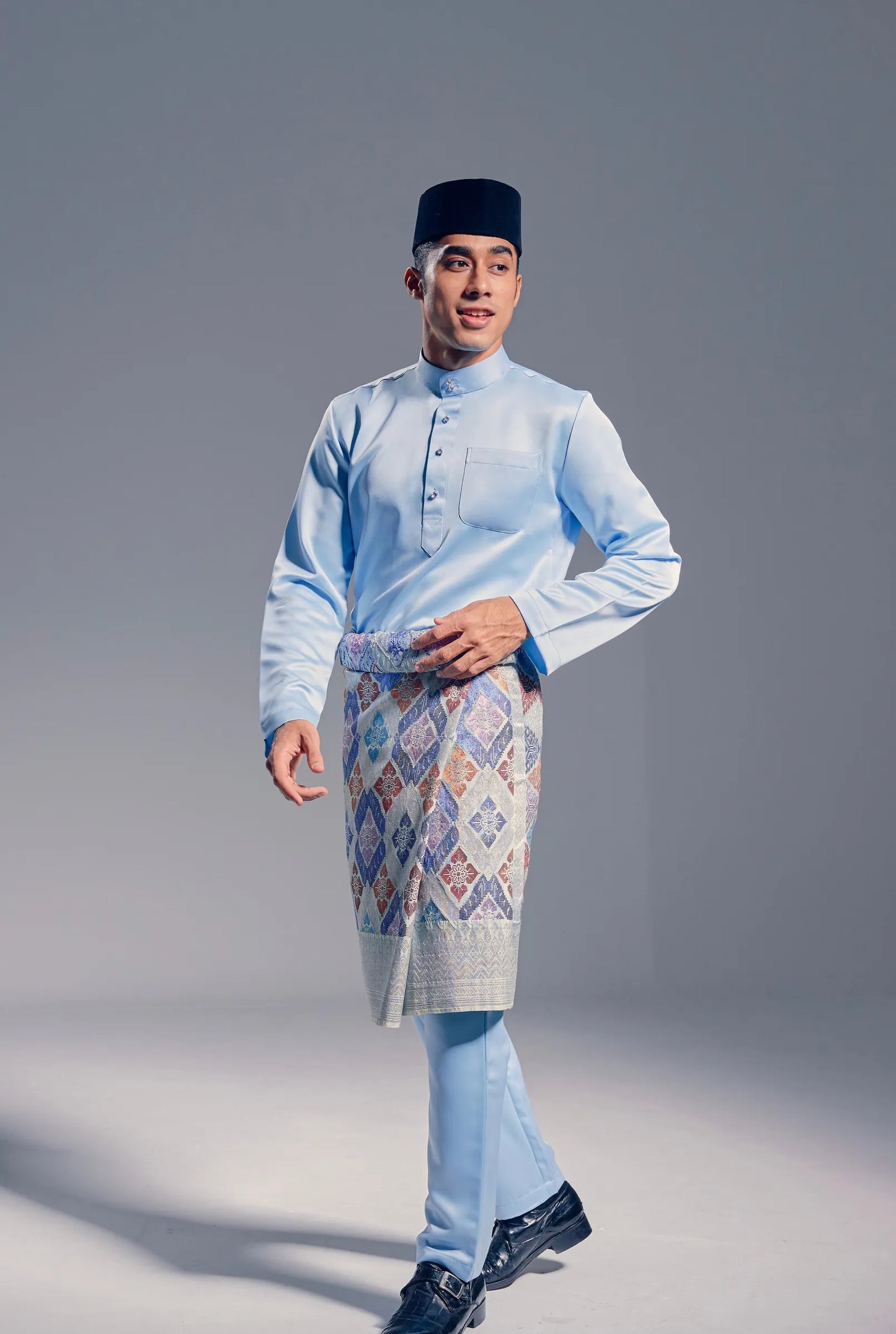 Baju Melayu Modern Fit (Baby Blue)