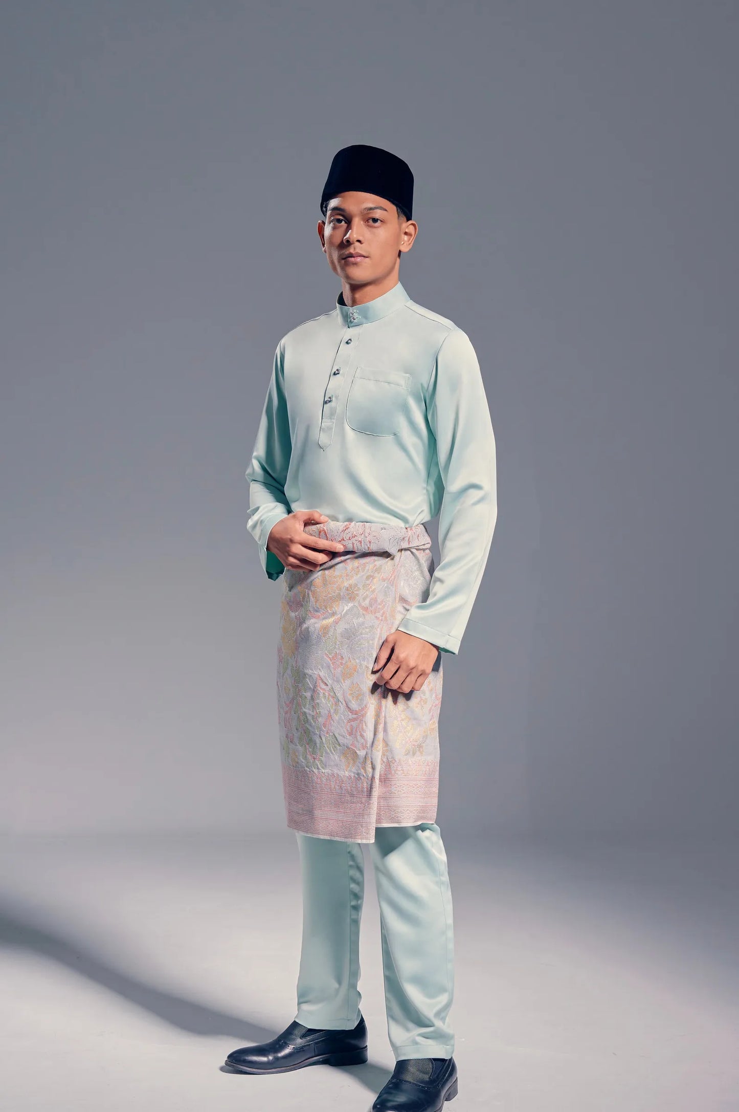 Baju Melayu Modern Fit (Mint Green)