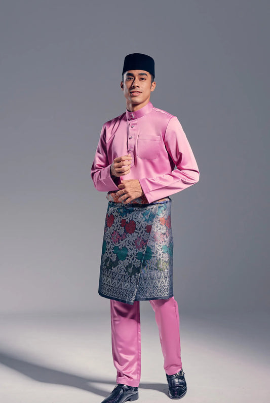 Baju Melayu Modern Fit (Dusty Pink)