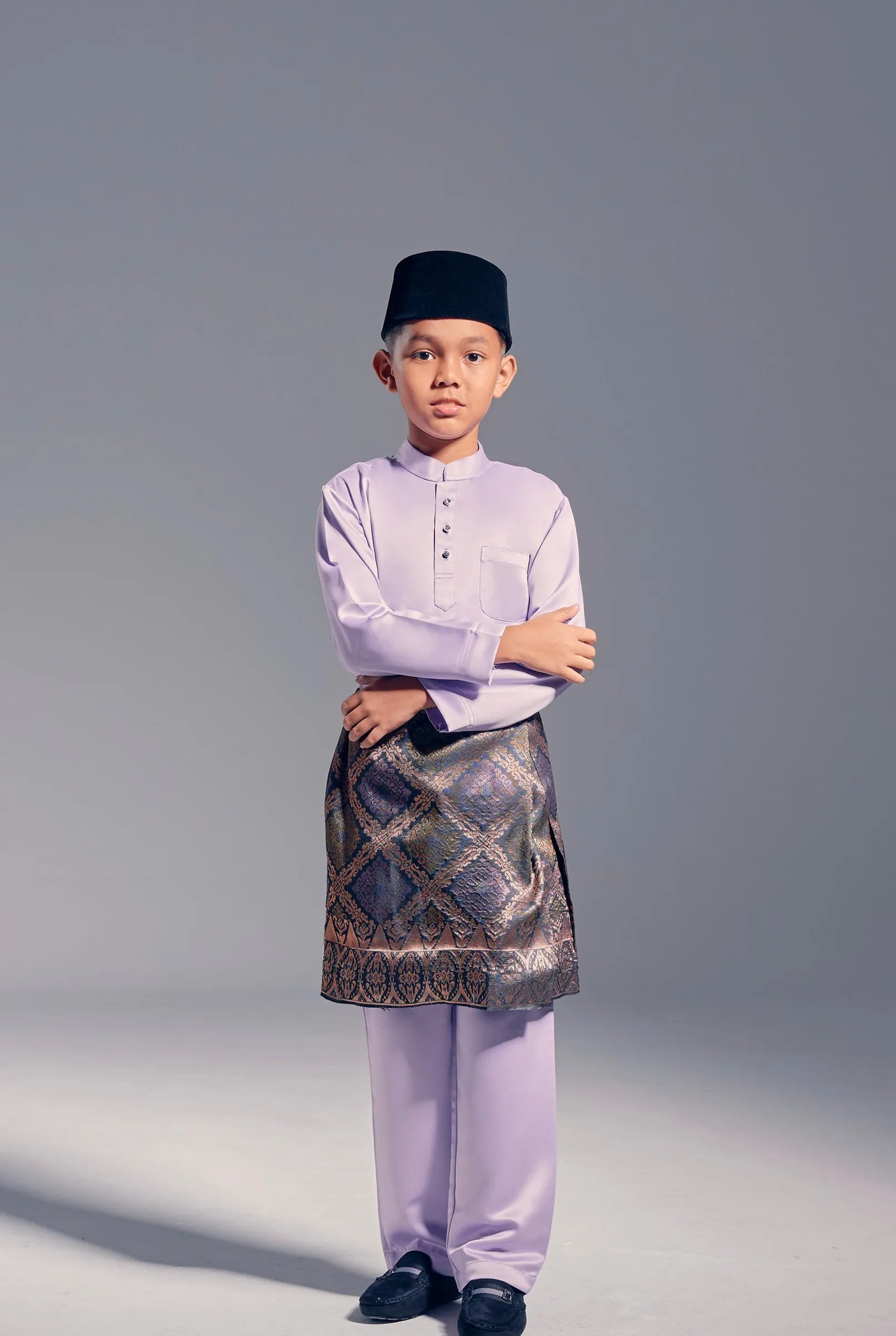 Baju Melayu Kids (Lilac)