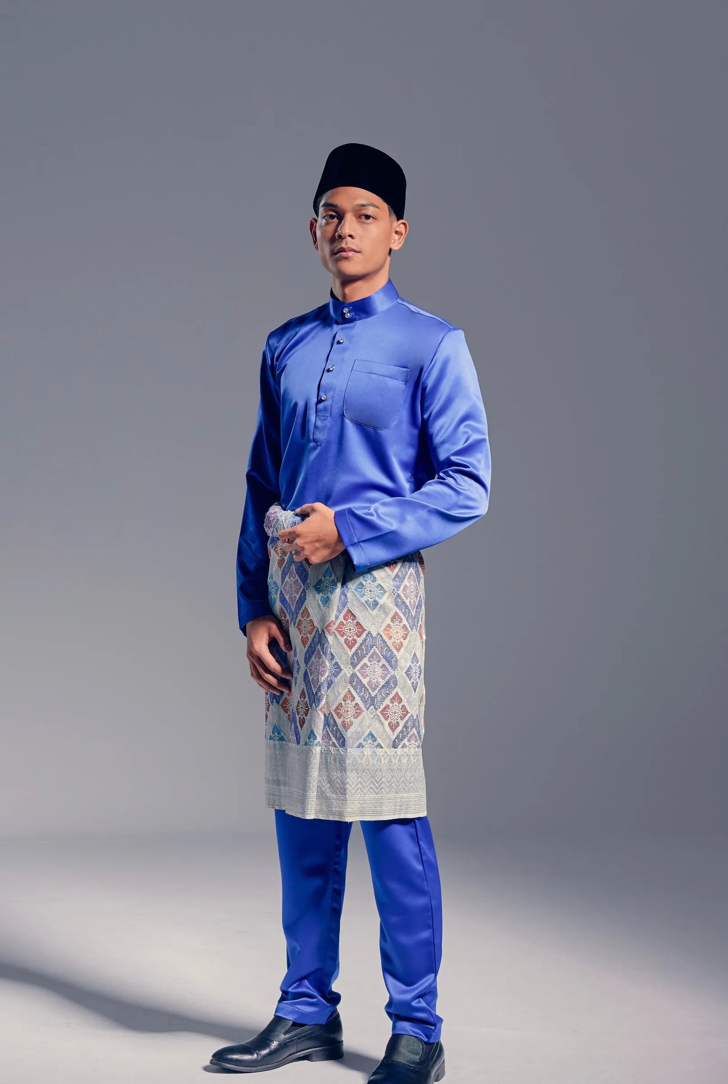 Baju Melayu Modern Fit (Royal Blue)