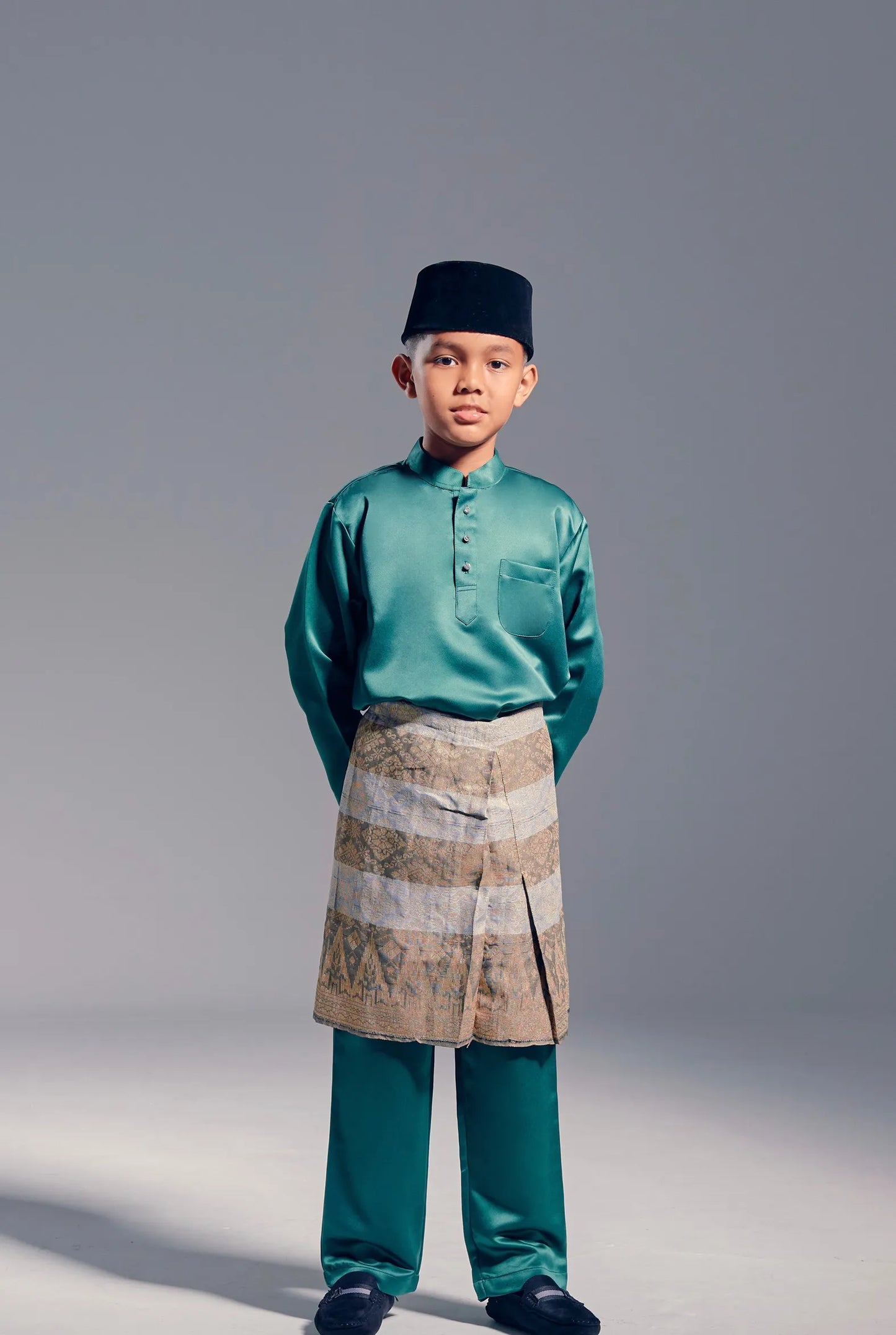 Baju Melayu Kids (Emerald Green)