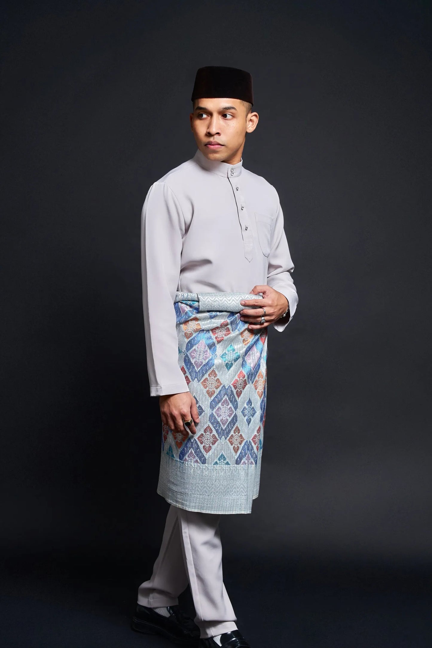 Baju Melayu Luxe (Ash Beige)