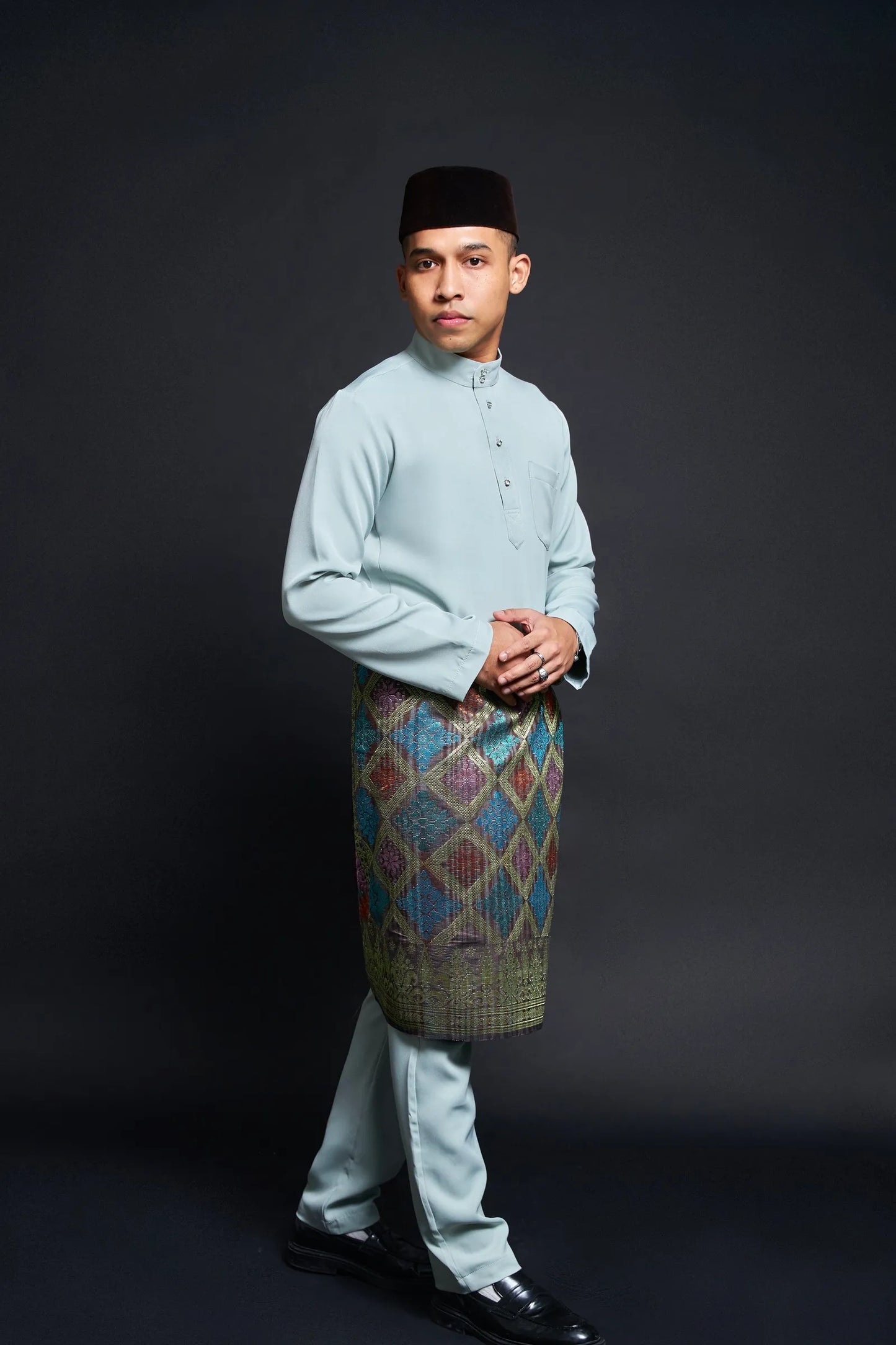 Baju Melayu Luxe (Sage Green)