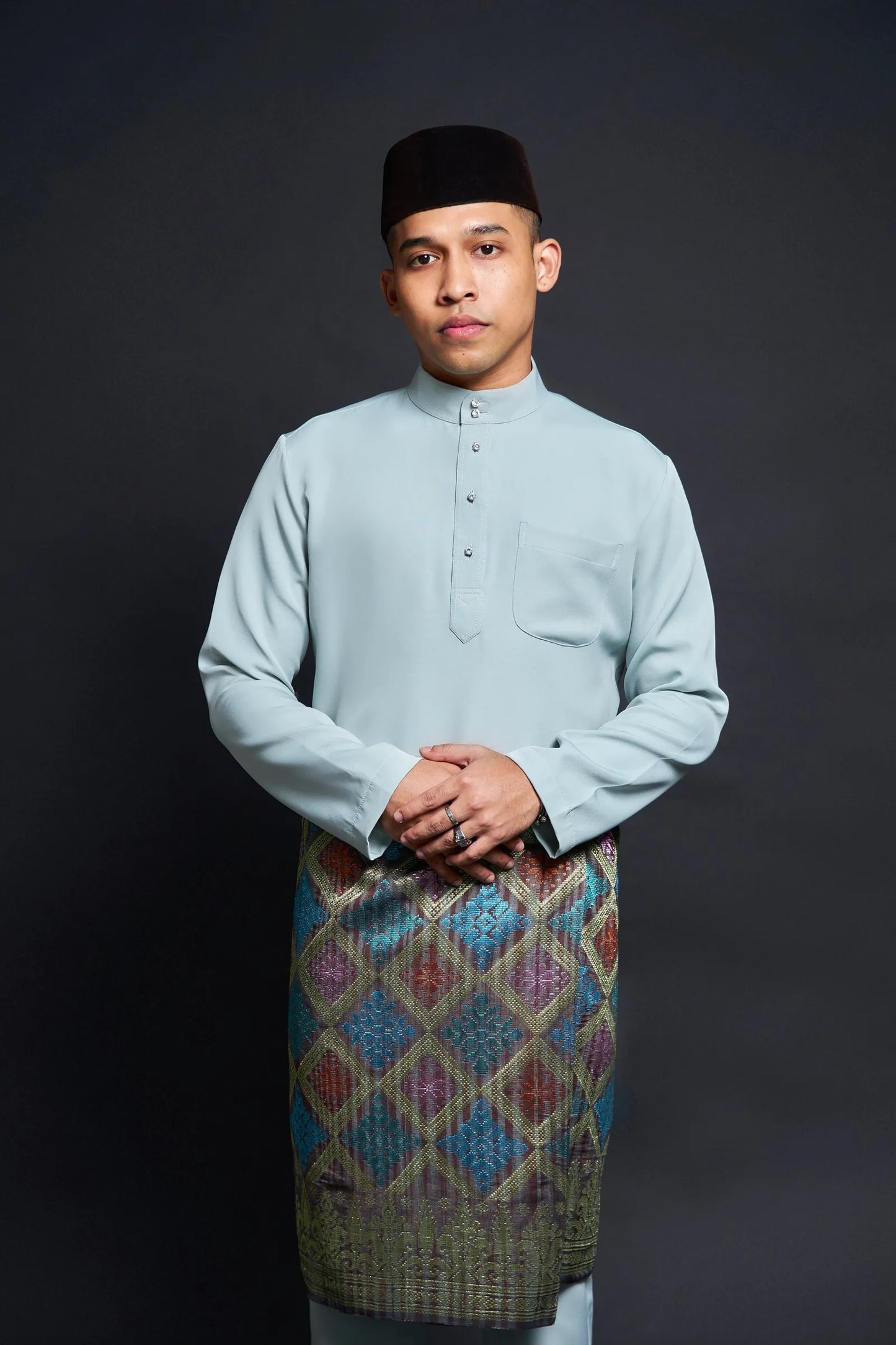 Baju Melayu Luxe (Sage Green)