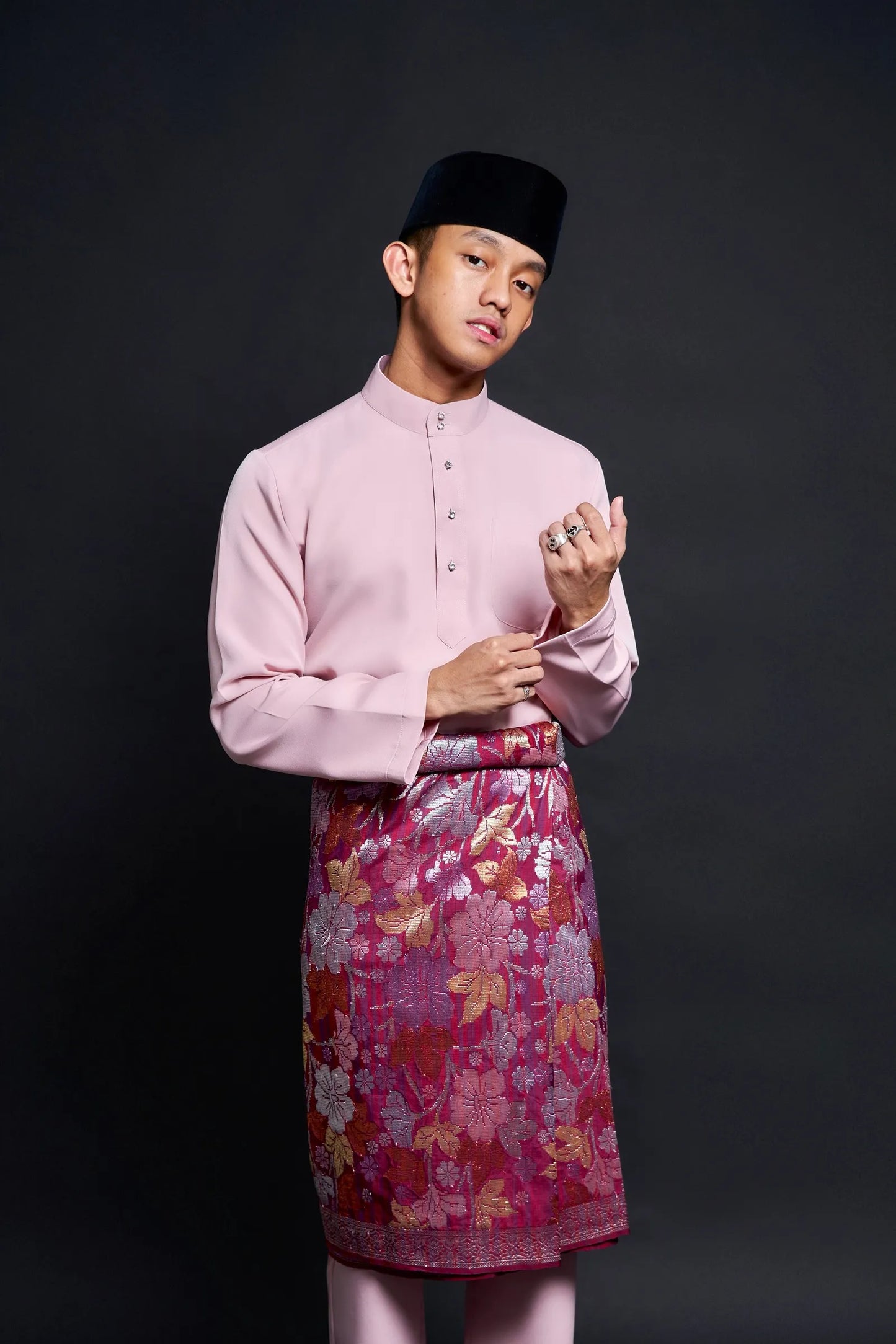 Baju Melayu Luxe (Pale Pink)