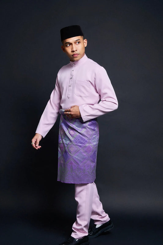 Baju Melayu Luxe (Pale Lilac)