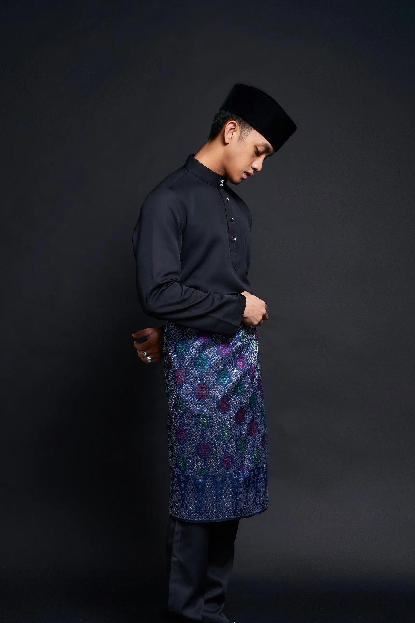 Baju Melayu Luxe (Black)