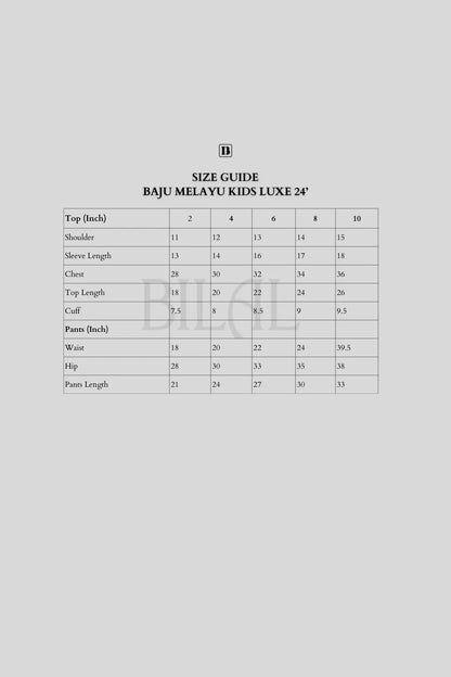 Baju Melayu Kids Luxe (Ash Lavender)