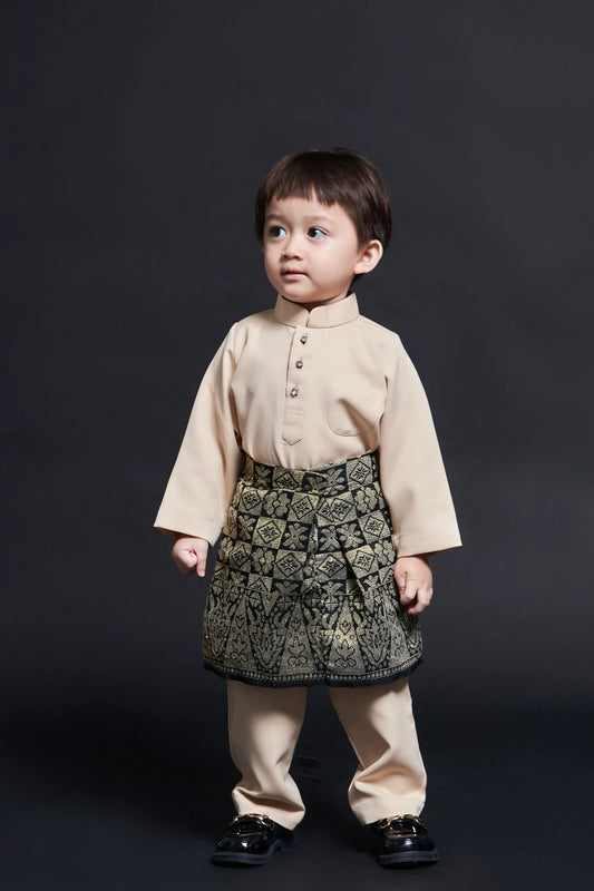 Baju Melayu Kids Luxe (Nude)