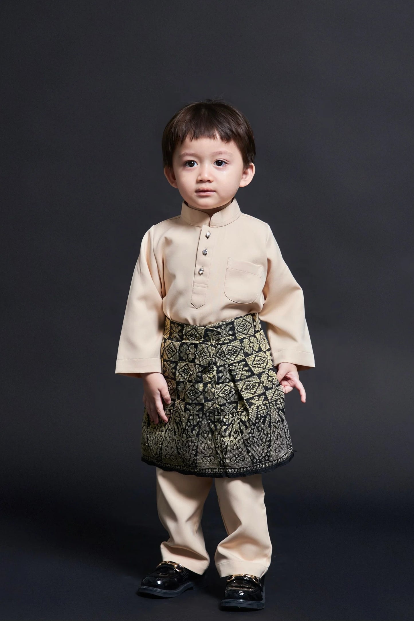 Baju Melayu Kids Luxe (Nude)