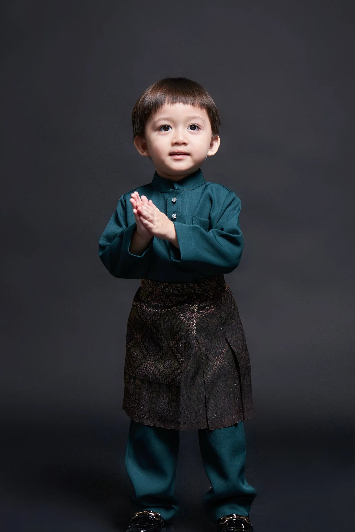 Baju Melayu Kids Luxe (Emerald Green)